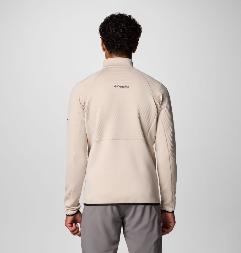 blusa de moletom masculina crystal leaf omni-heat helix com meio zíper