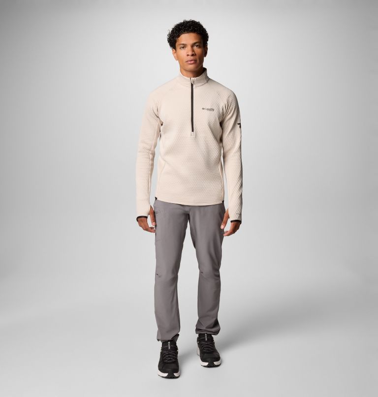 blusa de moletom masculina crystal leaf omni-heat helix com meio zíper