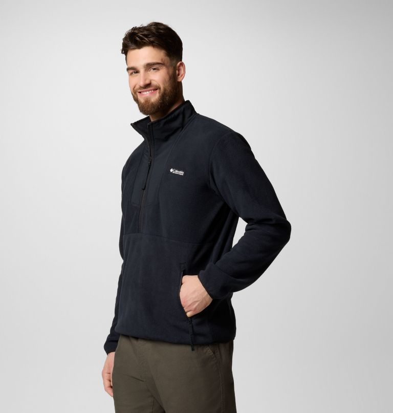 fleece masculino sequoia grove com meio zíper