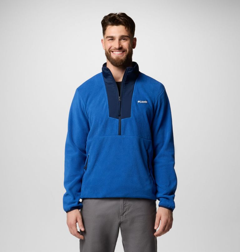 fleece masculino sequoia grove com meio zíper
