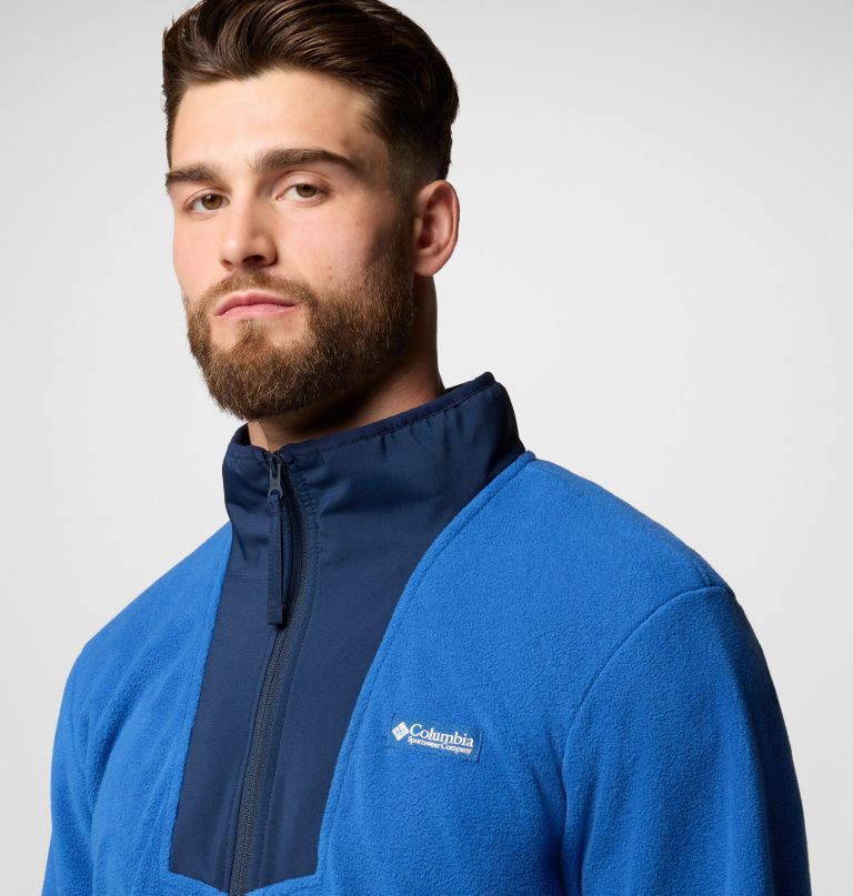 fleece masculino sequoia grove com meio zíper