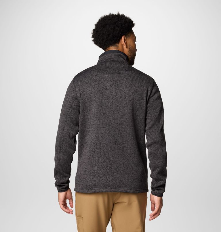 suéter masculino sweater weather com meio zíper