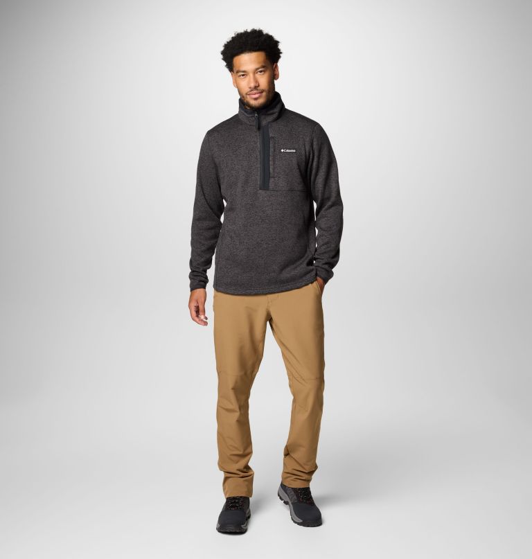 suéter masculino sweater weather com meio zíper