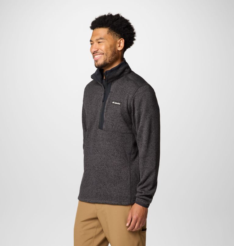 suéter masculino sweater weather com meio zíper