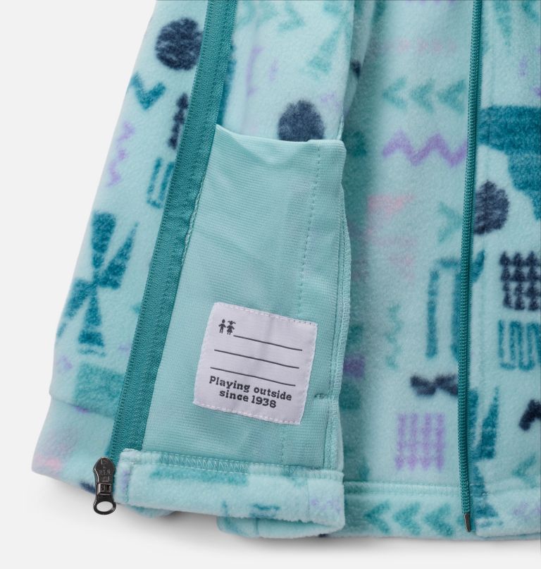 jaqueta de lã estampada benton springs ii para meninas pequenas