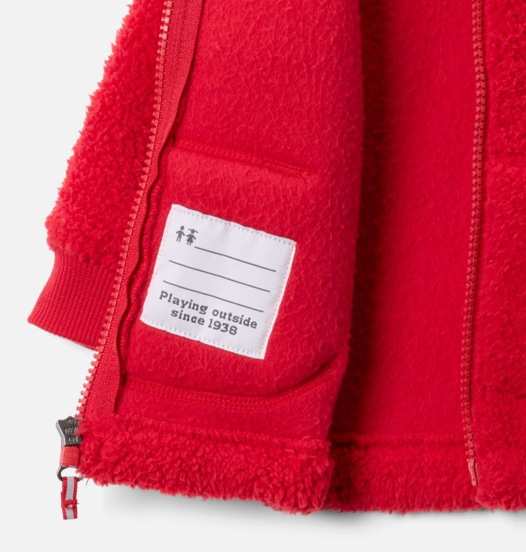 jaqueta infantil rugged ridge ii com zíper frontal e forro de lã sherpa.