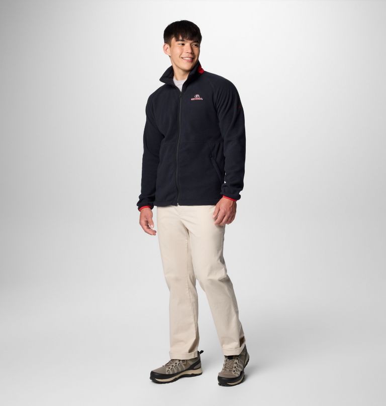 jaqueta fleece masculina universitária flanker iv - georgia - tamanho alto