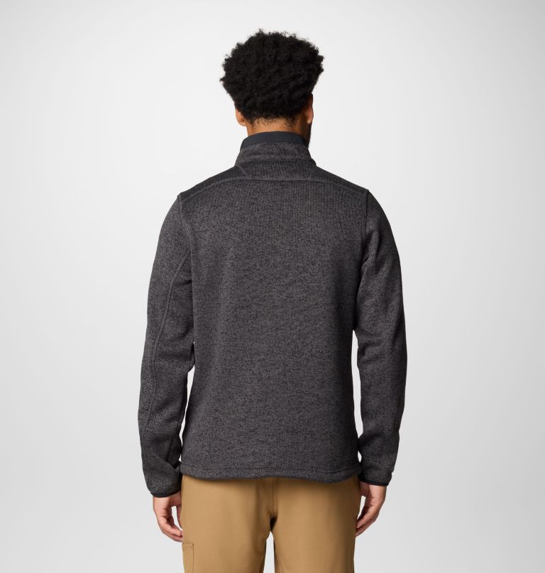suéter masculino universitário com meio zíper modelo weather - geórgia