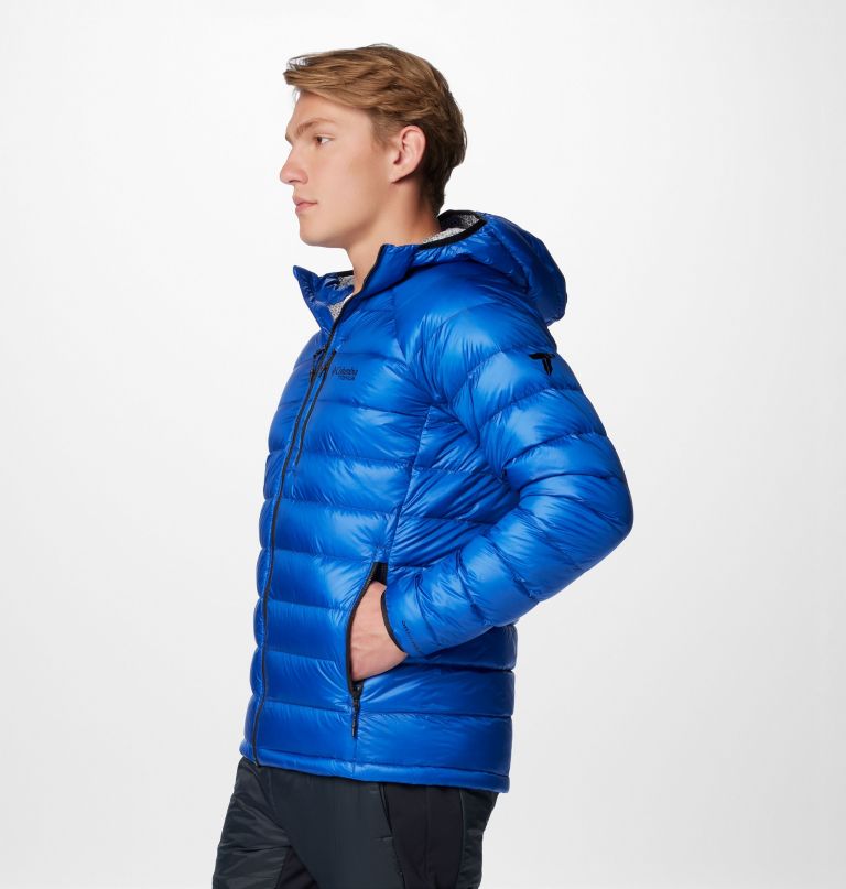 jaqueta masculina arctic crest com capuz e forro de plumas