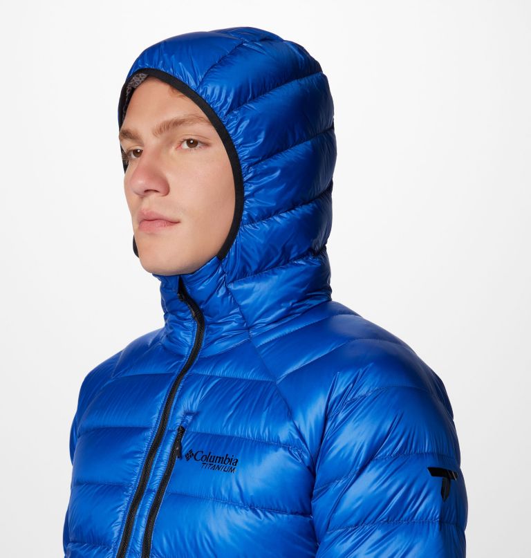 jaqueta masculina arctic crest com capuz e forro de plumas