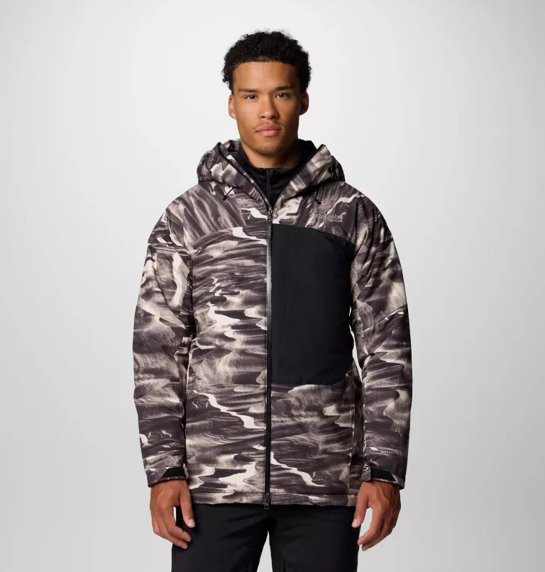 jaqueta masculina winter district iii com estampa