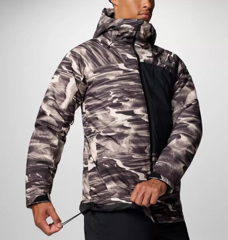 jaqueta masculina winter district iii com estampa