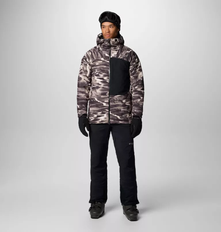 jaqueta masculina winter district iii com estampa