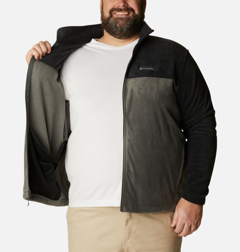jaqueta masculina steens mountain 2.0 com zíper frontal e forro de lã - tamanho grande