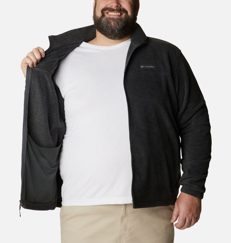 jaqueta masculina steens mountain 2.0 com zíper frontal e forro de lã - tamanho grande