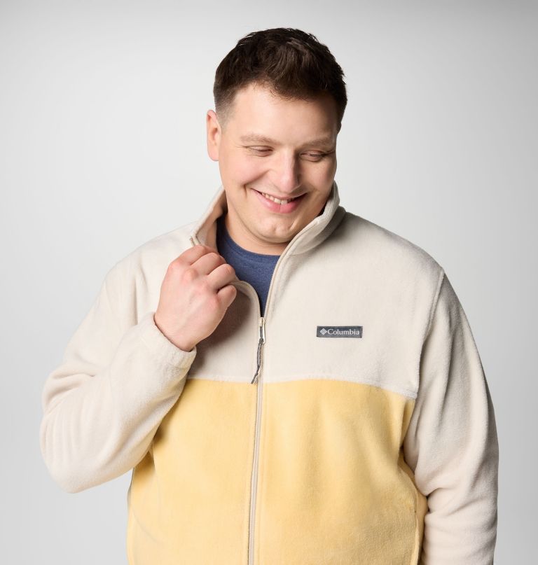 jaqueta masculina steens mountain 2.0 com zíper frontal e forro de lã - tamanho grande