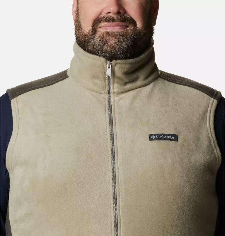 colete de lã polar steens mountain masculino - tamanho grande