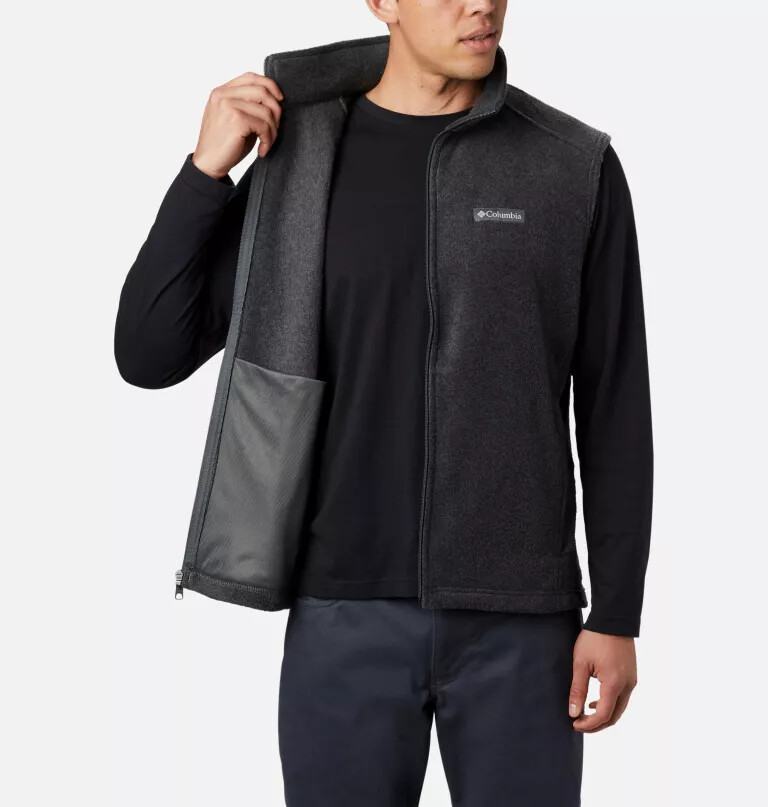 colete de lã polar steens mountain para homem - tamanho alto