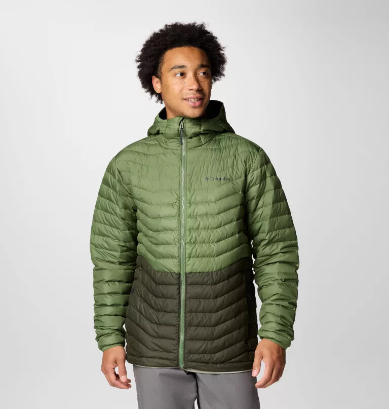 jaqueta com capuz e enchimento de plumas westridge para homens - tamanho alto