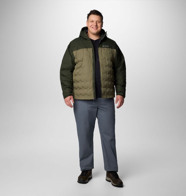 jaqueta masculina grand trek iii com capuz e forro de plumas - tamanho grande