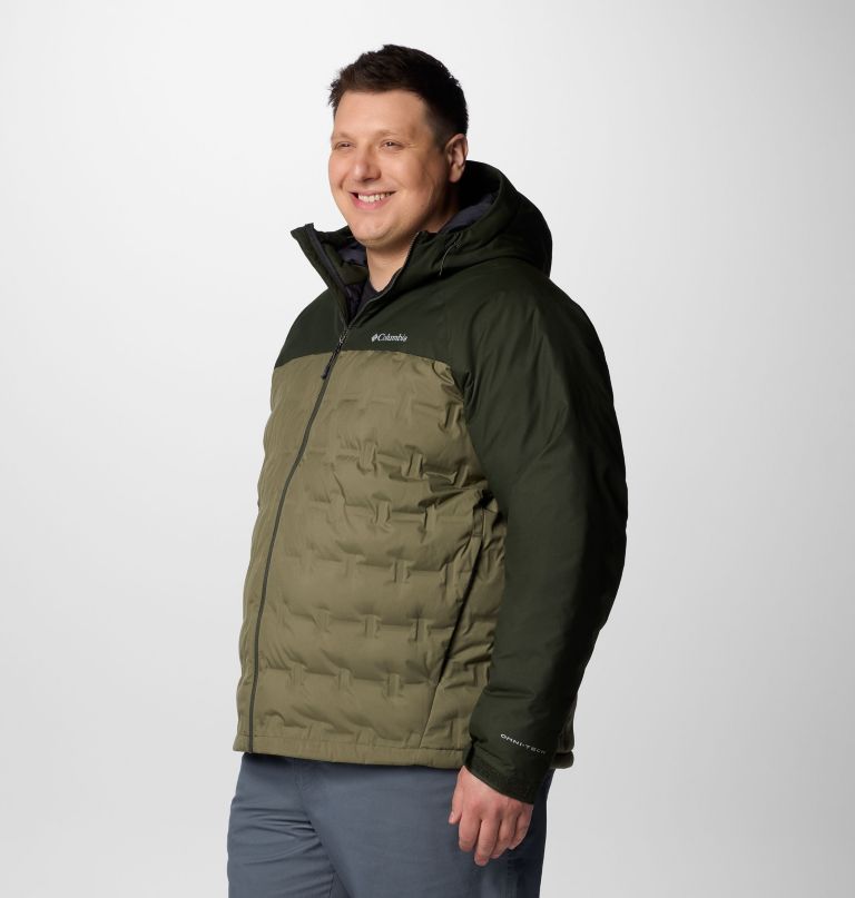 jaqueta masculina grand trek iii com capuz e forro de plumas - tamanho grande