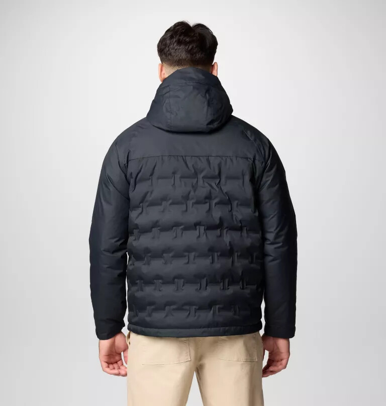jaqueta com capuz e enchimento de plumas grand trek iii para homens - tamanho alto