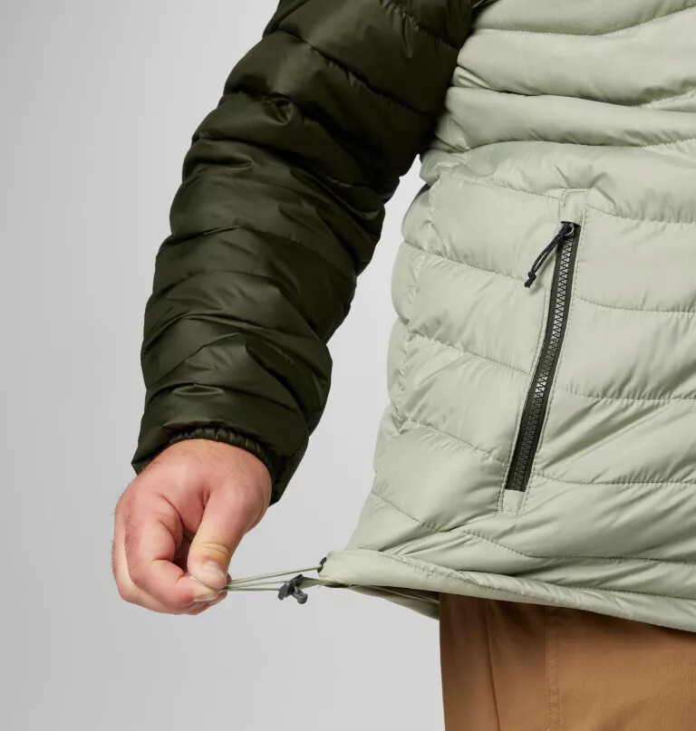 jaqueta com capuz powder lite ii para homem - tamanho grande