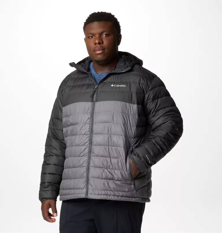 jaqueta com capuz powder lite ii para homem - tamanho grande