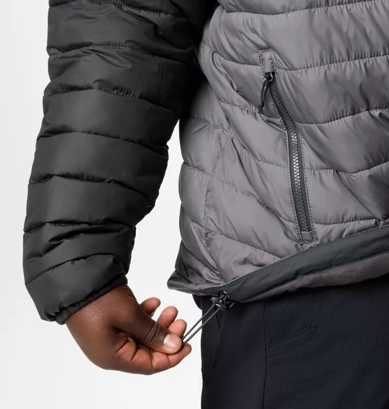 jaqueta com capuz powder lite ii para homem - tamanho grande