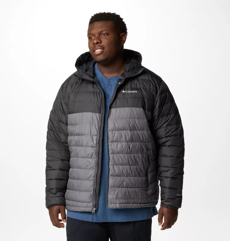 jaqueta com capuz powder lite ii para homem - tamanho grande