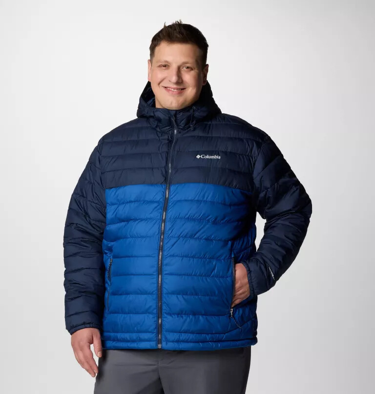 jaqueta com capuz powder lite ii para homem - tamanho grande