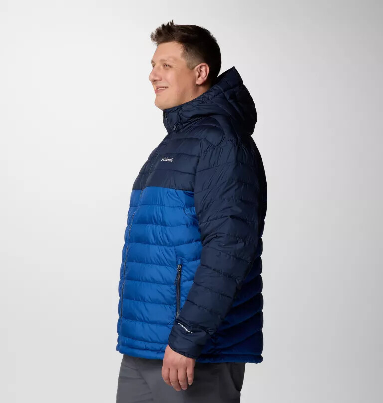 jaqueta com capuz powder lite ii para homem - tamanho grande