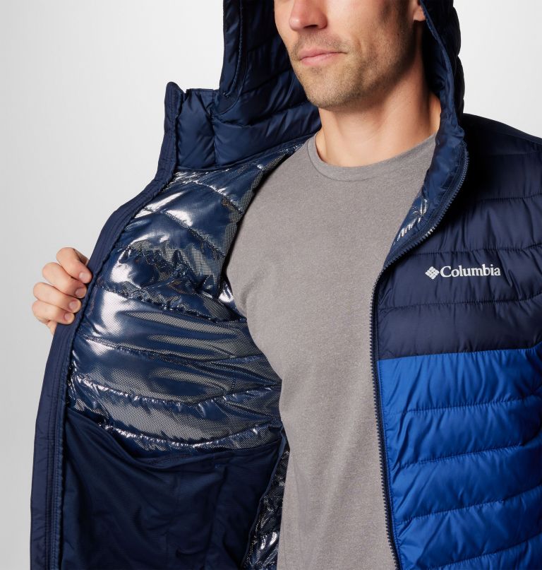 jaqueta com capuz powder lite ii para homens - tamanho alto