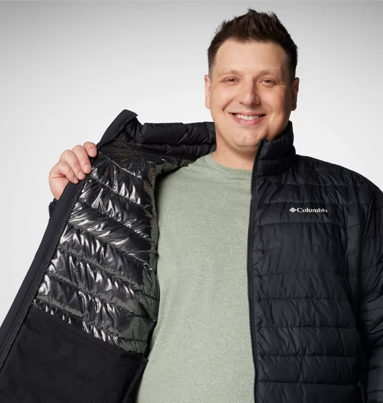 jaqueta powder lite ii masculina - tamanho grande