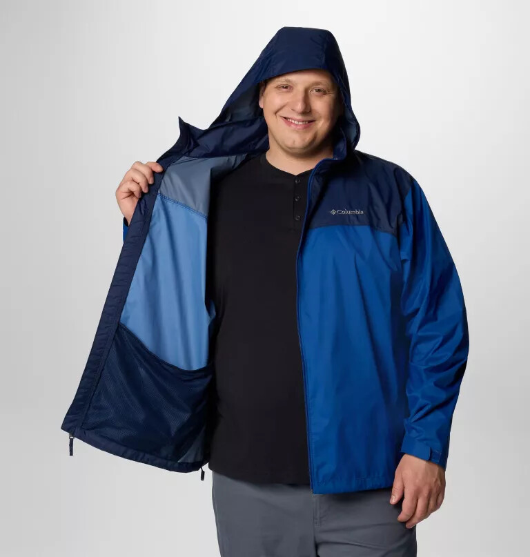 jaqueta de chuva masculina glennaker lake ii - tamanho grande