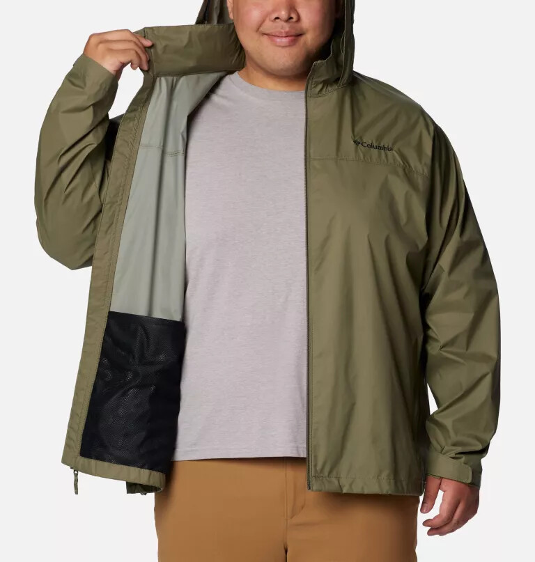 jaqueta de chuva masculina glennaker lake ii - tamanho grande