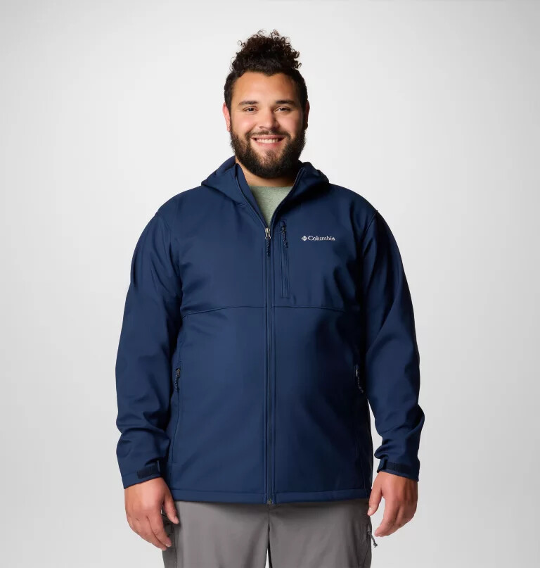jaqueta softshell com capuz ascender ii masculina - tamanho grande