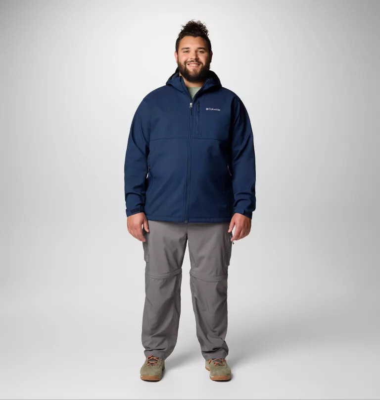 jaqueta softshell com capuz ascender ii masculina - tamanho grande