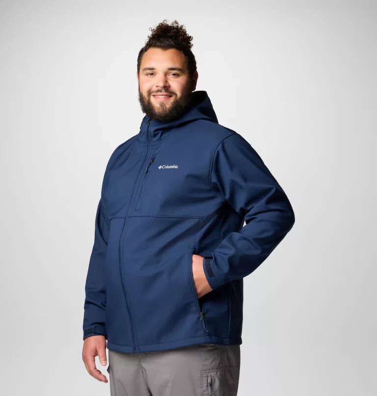 jaqueta softshell com capuz ascender ii masculina - tamanho grande