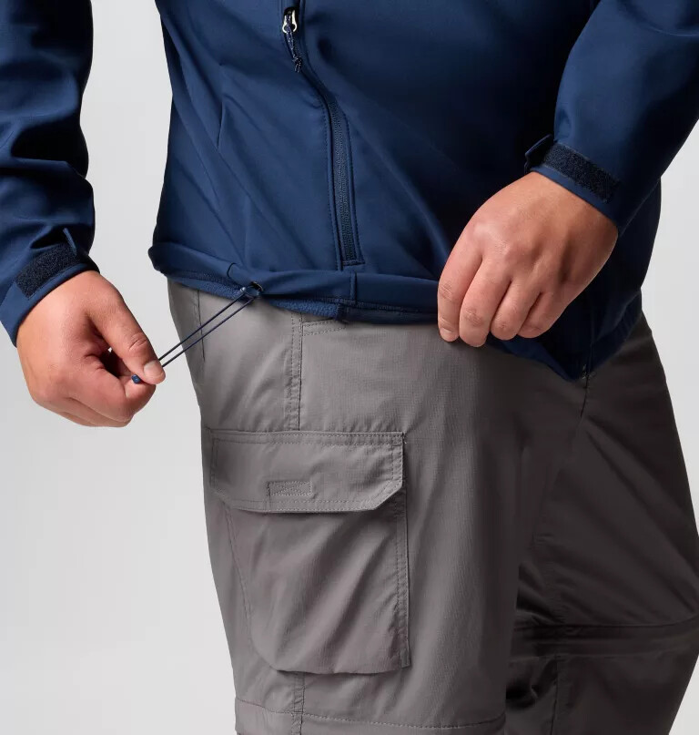 jaqueta softshell com capuz ascender ii masculina - tamanho grande