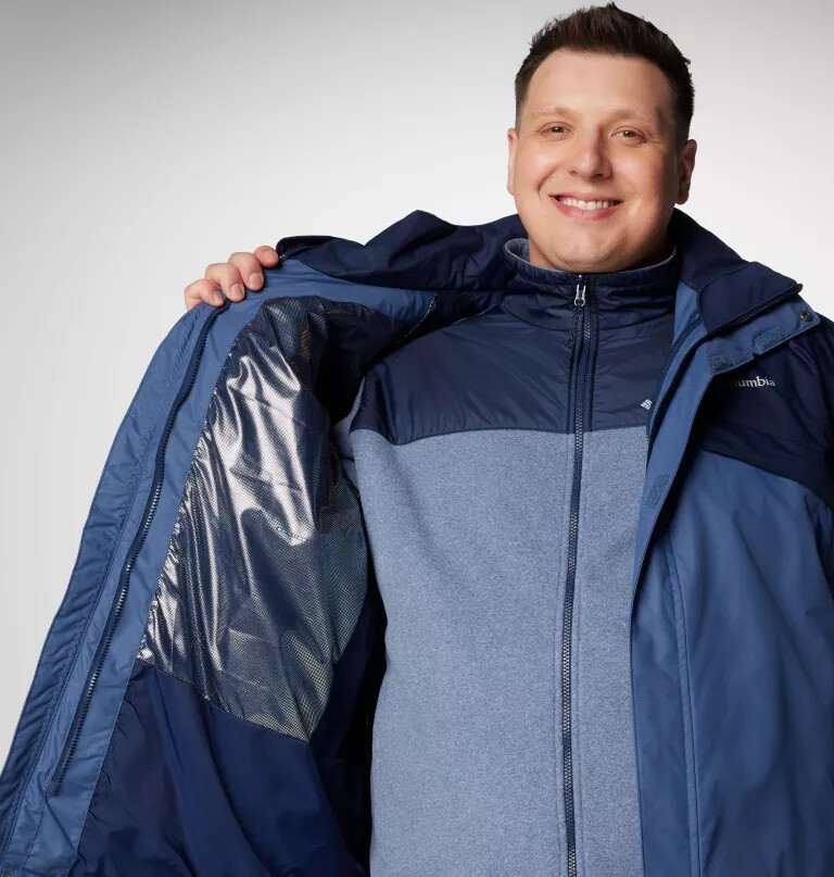 jaqueta bugaboo iii fleece interchange masculina - tamanho grande