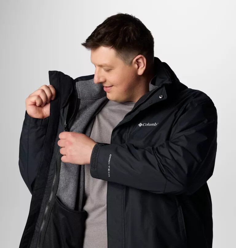 jaqueta bugaboo iii fleece interchange masculina - tamanho grande