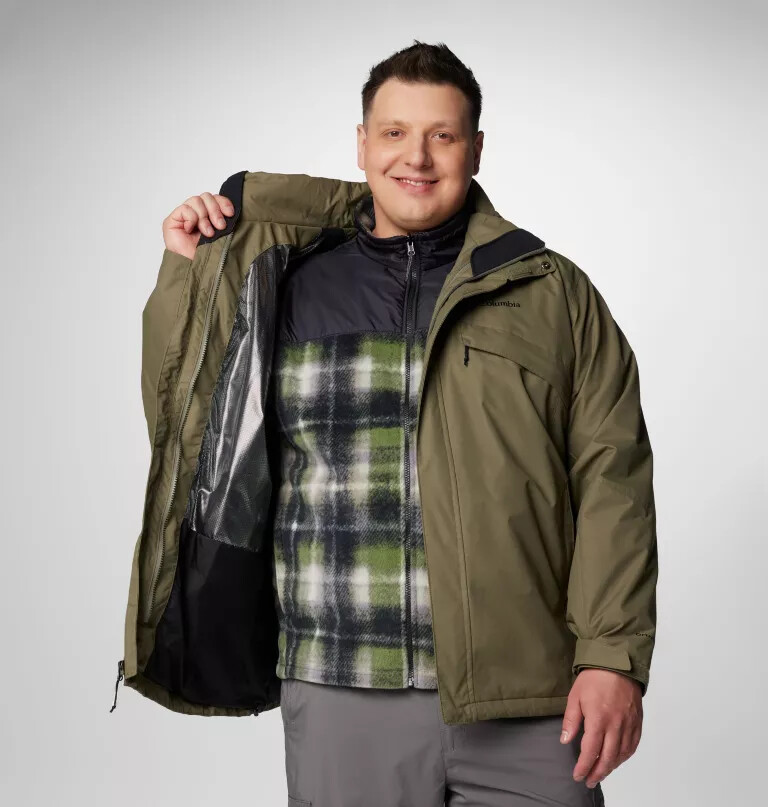 jaqueta bugaboo iii fleece interchange masculina - tamanho grande