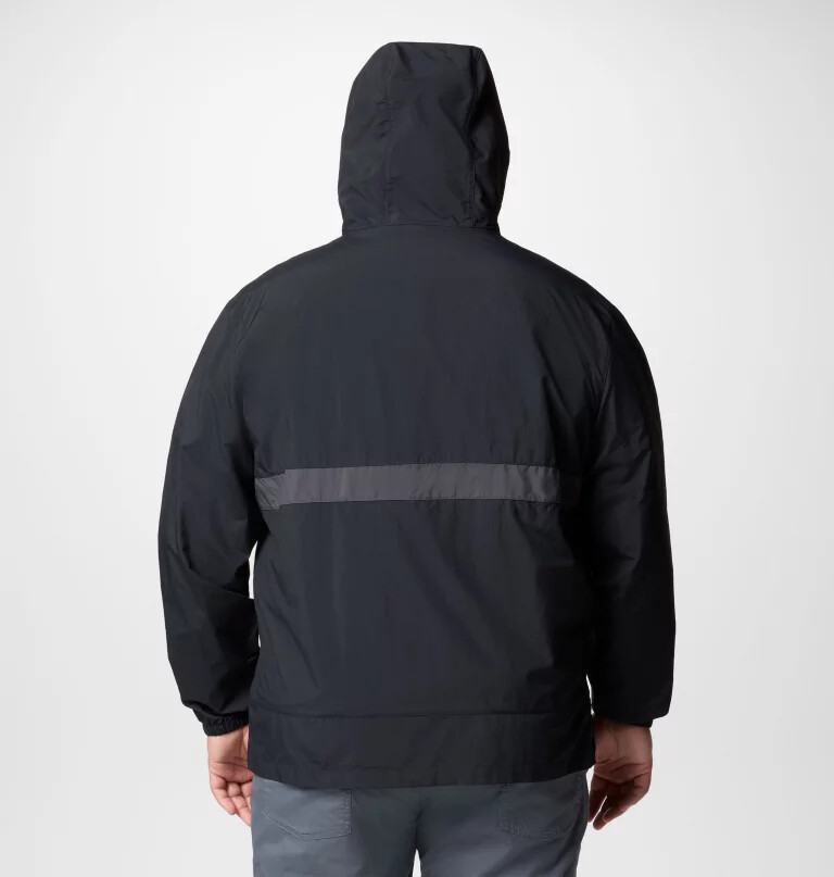 jaqueta corta-vento com capuz spire valley masculina - tamanho grande