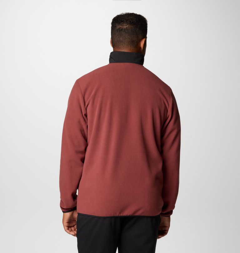 casaco de lã polar masculino sequoia grove com zíper frontal