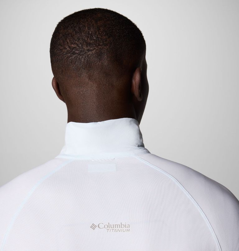 camisa masculina summit valley de manga comprida com meio zíper