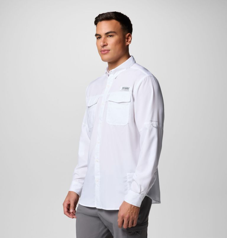 camisa masculina pfg blood and guts de manga comprida com decote em v