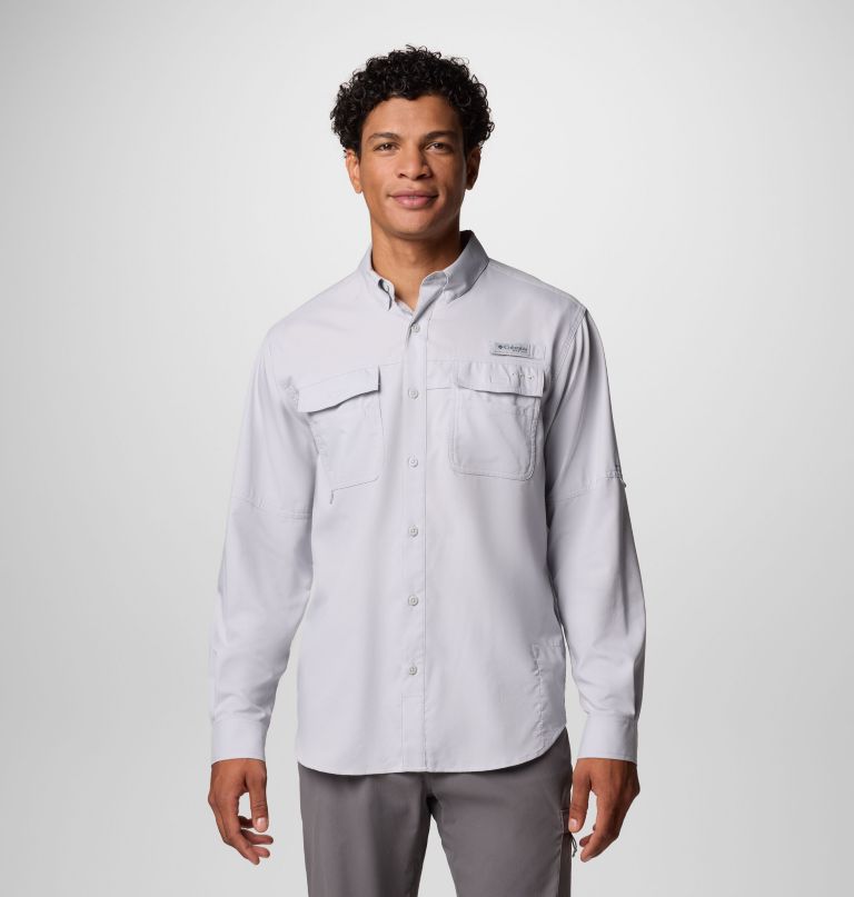 camisa masculina pfg blood and guts de manga comprida com decote em v