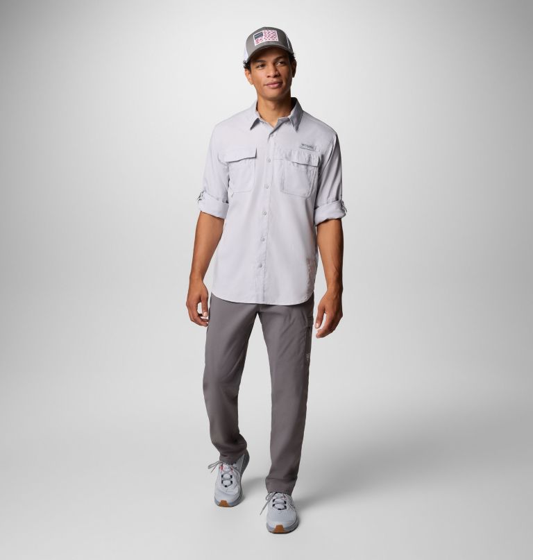 camisa masculina pfg blood and guts de manga comprida com decote em v
