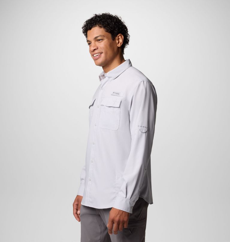 camisa masculina pfg blood and guts de manga comprida com decote em v